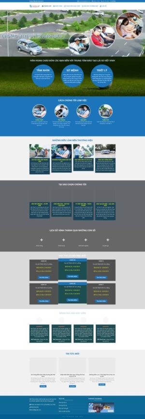 Theme wordpress trường dạy lái xe