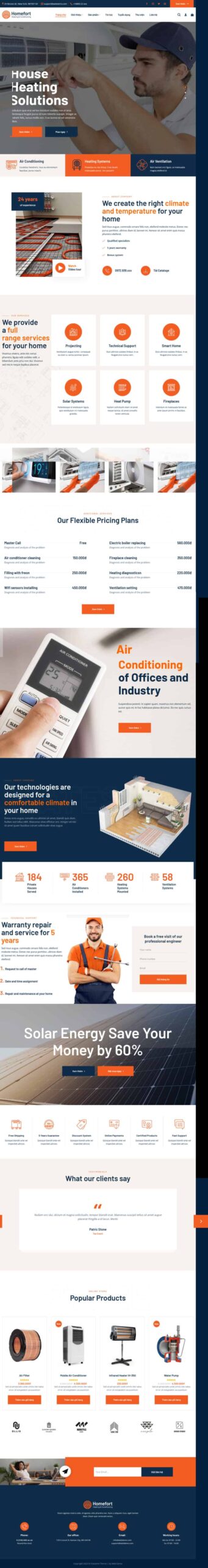 Theme WordPress giới thiệu công ty điện lanh 5