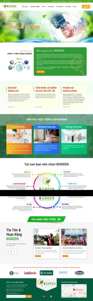 Theme WordPress giới thiệu công ty 8 chuyên máy lọc nước