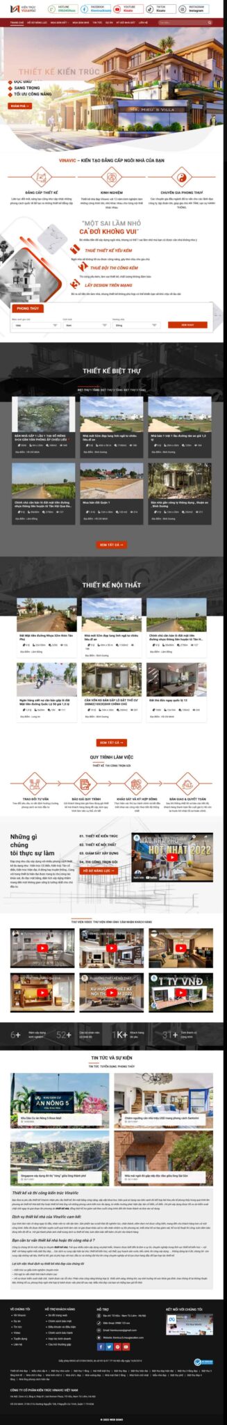 Theme WordPress kiến trúc 5