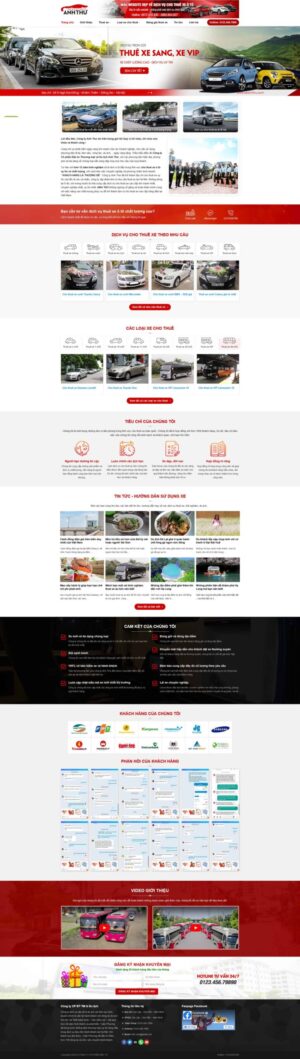 Theme wordpress dịch vụ thuê xe ô tô – thuê xe 4
